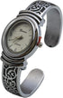 Geneva Womens Oxidized Scroll Design Hinged Fashion Cuff Watch White Dial W9132...
