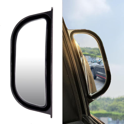 Car Auxiliary Blind Spot Mirror for B Pillar, Car Side View Mirror Adjustable for Rear Seat, Car Blind Spot Rearview Mirror Help Passengers Get Of...