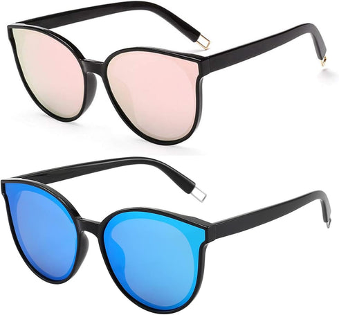 Polarized Oversized Sunglasses for Women Men Trendy Cateye Sun Glassses Retro Large Frame Shades Black...