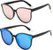 Polarized Oversized Sunglasses for Women Men Trendy Cateye Sun Glassses Retro Large Frame Shades Black...
