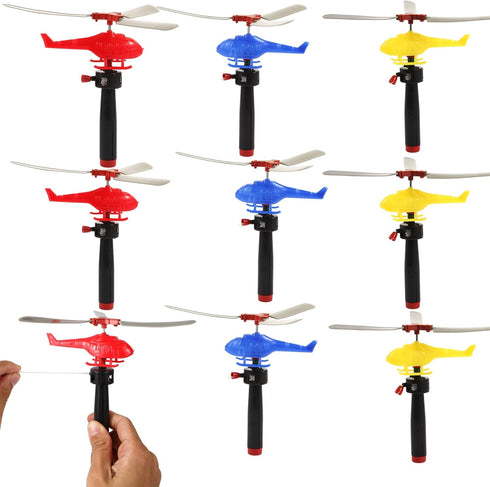 8 Pack Planes Toys Flying Toy Helicopter for Kids Toddlers, 360° Rotating Helicopter Airplane Toys for Boys Girls, Bulk Toys Party Favors Classroo...