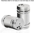 Stainless Steel Sugar Shakers Spice Salt Pepper Organizer Container Dust-proof Stainless Steel Salt Shakers...