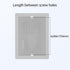 LeMotech 2pc Junction Box Mounting Plate ABS Plastic Internal Panel w/Screws for Installation on Electrical Box with Latches 7.56"x5.55"...