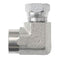Brennan Industries 1502-06-06-FG Forged Steel 90 Degree Elbow Adapter, 3/8" Female Pipe x 3/8" Female Pipe Swivel, 0.875" Hex, 0.340" Drill...