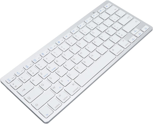 Zopsc Language Keyboard, Portable Compact Ultra Thin Bilingual Language Keyboard, Bluetooth Keyboard for iOS, for Android, for Windows, for SmartT...