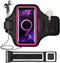 Galaxy S10 S9 S8 Armband, JEMACHE Gym Running Exercises Workouts Phone Arm Band for Samsung Galaxy S10/S9/S8/S7 Edge (Rosy)...