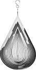 1 PCS Water Drop Stainless Steel Wind Spinners, Reflective Wind Spinners, 3D Hanging Wind Spinner Sparkly Metal Wind Spinner,Wind Sculptures, Bird...