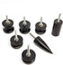 Citian 7 Stlye Black Ebony Wood Leather Burnisher Polished Rods, Leather Slicker Burnishing Tool, Edge Burnisher, Electric Polished Tip Head DIY R...