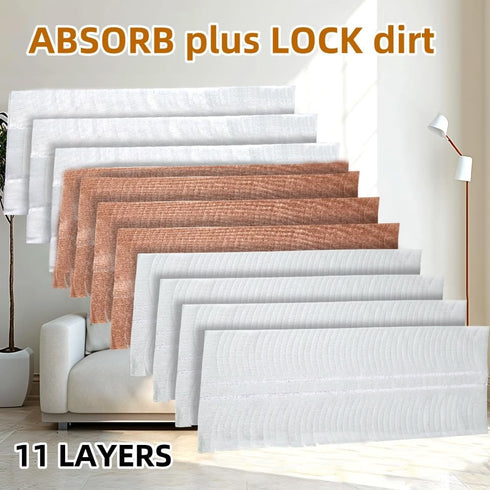 Disposable Mopping Pad Refills for Swiffer PowerMop Multi-Surface,Wood Mopping Pad Refills for Floor Cleaning, 10 Count (10 Packs)...