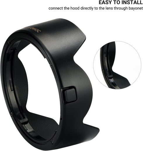 Lens Hood for Canon RF 16mm F2.8 STM Lens on EOS R6 R5 RP R Camera, Reversible Lens Shade Replace Canon EW-65C Lens Hood, Compatible with 43mm Fil...