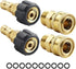 Pressure Washer Quick Connect Kit, Metric M22 14mm Swivel to 3/8'' Quick Connect, With 10 Washers for Home,Garden, Vehicles Cleaning Quick Connect...