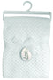 Stephan Baby Snuggle Fleece Crib Blanket, White Popcorn Fleece...