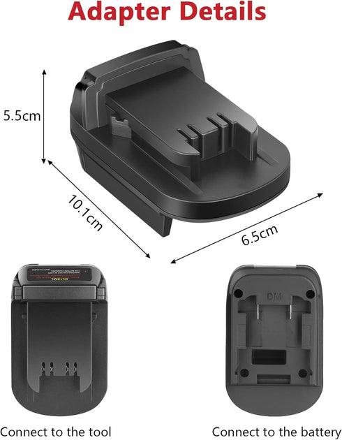 KUNLUN DL18ML Battery Converter for Dewalt to Milwaukee Battery Adapter, Convert for Dewalt 20V Battery to Milwaukee M18 18V Battery for Milwaukee...