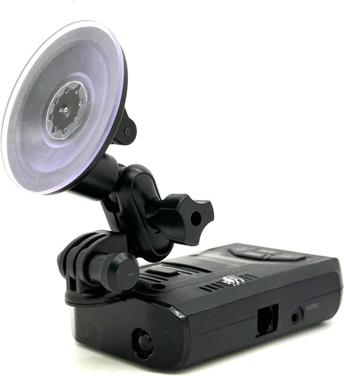 Ehnanced Dual Ball Joint Adjust Suction Cup Bracket Compatible for UNIDEN R1 R2 R3 R4 R7 R8 R9 DFR3 DFR6 DFR7 DFR8 DFR9 Radar Detector...