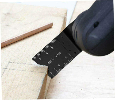 12Pcs Wood Oscillating Multi Tool Quick Release Saw Blades, Professional Multifunctional Universal Wood Multitool Blades...