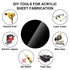 DARENYI 30Pcs 4 inch Black Acrylic Discs Acrylic Circle Blanks, Round Acrylic Sheets Boards 0.04inch Thick Plexiglass Plastic Panels for DIY Craft...