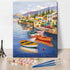 TUMOVO Paint by Numbers for Adults Landscape, DIY Oil Painting Location Boat Lake Forest Clouds Reflection Acrylic Paint by Number Kits for Kids A...