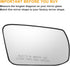 X AUTOHAUX Car Rearview Right Passenger Side Mirror Glass Replacement W/Backing Plate Heated White Glass for Nissan Altima Sentra 2013 2014 2015 2...