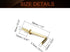 MroMax 1" 50Pcs Gold Screw in Hooks L Shape Hooks Carbon Steel 1 Shape Right Angle Hooks Brass Plated 7 Shape Screw Hooks Self-Tapping Screw Hook ...