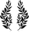2 Pieces Metal Tree Leaf Wall Decor Vine Olive Branch Leaf Wall Art Black Wrought Iron Scroll Sculptures Metal Leaf Wall Scroll Branch Wall Sculpt...