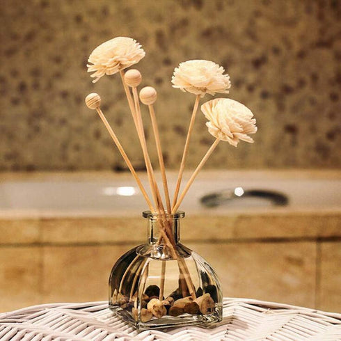 1Pcs Transparent Square Glass Diffuser Bottle Empty Refillable Fragrance Storage Container Dispenser Jars Pots Vials Case Diy Tool Accessories for...
