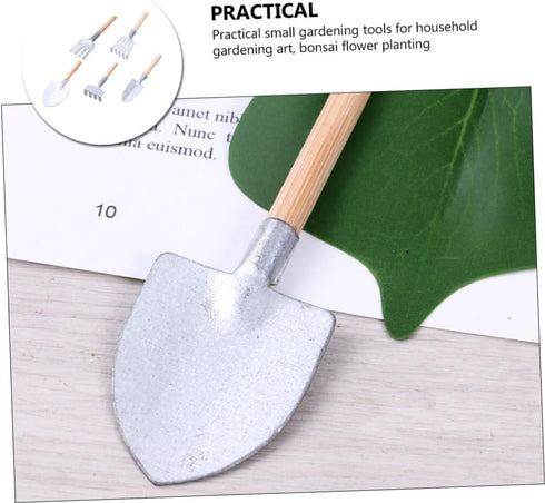 SUPVOX 10 Pcs Mini Garden Tools Kids Gardening Tool Beach Toy Succulent Soil Tool Terrarium Tool Supplies Gardening Bonsai Shovels Flower Kit Hand...