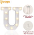 Pooqla LED Marquee Letter Lights Sign, Light Up Alphabet Letter for Home Party Wedding Decoration U...