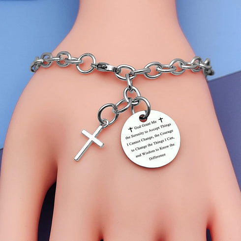 Christian Gifts for Women Men Bracelets Christian Bible Verses Bracelets Gift Religious Prayer Bracelets Gift Inspirational Baptism Jewelry for Te...