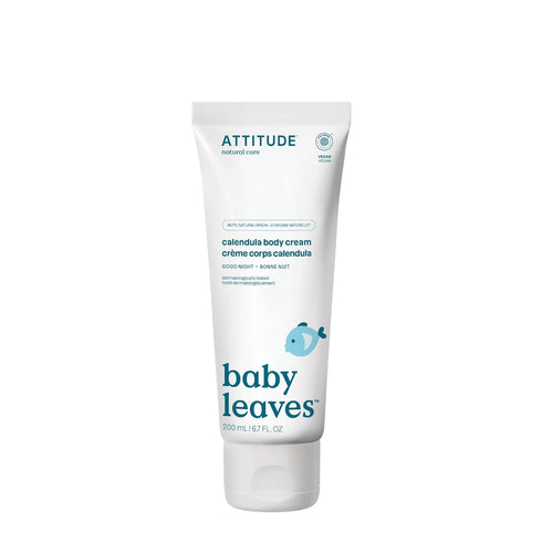 ATTITUDE Body Cream for Baby, EWG Verified, Made with Naturally Derived Ingredients, Vegan, Good Night, 6.7 Fl Oz...