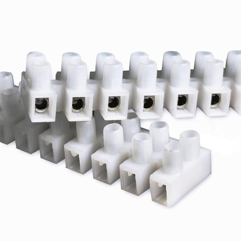 6pcs 450V 35A 12P Double Row Covered Barrier Screw Terminal Block Strip...