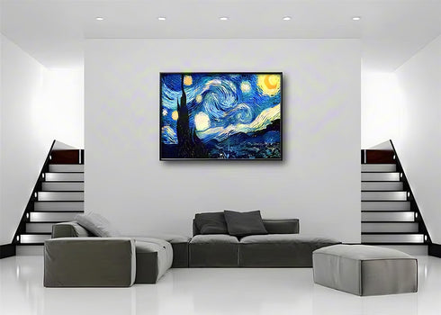 NIHO-JIUMA Van Gogh Starry Night Diamond Painting Kits,5D Diamond Art Van Gogh Full Drill Craft Painting Gift for Adult?¡éHome Decor(20x30cm/8x12 ...