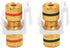 VCE Banana Jack Binding Post Keystone Jack Insert with Black & Red Rings, Screw Type Audio Speaker Keystone, 3 Pairs/6 Pack...