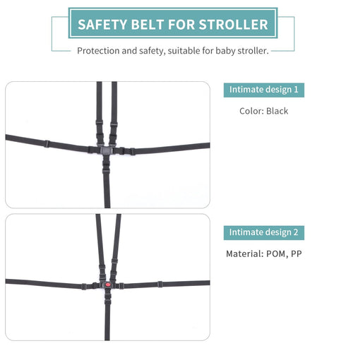 BESPORTBLE Universal Stroller 3 pcs Shoulder Ster Belts Holder Kid Straps Baby Point High Strap Belt Safety Chair Children Adjustable Pram Univers...
