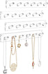 NIUBEE Wall Mounted Necklace Hanger, 4 Pack Acrylic Jewelry Stand Organizer, Bracelets Rings Bangles Display Rack,Best Gift for Girl Women...