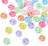 Beadthoven 100pcs Opaque Acrylic Peace Sign Beads 16mm Candy Color Peace Symbol Loose Beads Spacers for DIY Colorful Rainbow Necklace Bracelet Jew...
