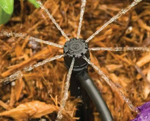 AKOAK 25/50 Pcs 360 Degree Adjustable Water Flow Irrigation Drippers on Stake Emitter Drip System,Model, Home & Garden Store for 4mm /7mm Tube?25p...