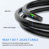 Vehicle-side 4 Pin Trailer Wire Connector 10 Feet Heavy Duty 18AWG 4 Way Flat Female Trailer Wiring Harness Towing Replacement 4 Prong Trailer Lig...