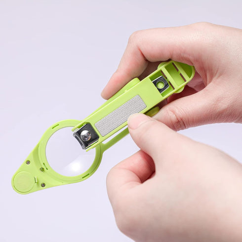 Nail Clippers with fold-Away Magnifier and LED Light, nail clipper with light,lighted nail clipper,Fingernails & Toenails Nail Clippers Care for E...
