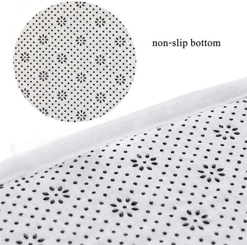 Bee Happy Door Mat Half Round Door Mat Outdoor Entrance,for Outside Entry 18x30 in Wear Resistant Semi Circle Floor Mats Area Rugs for Kitchen...
