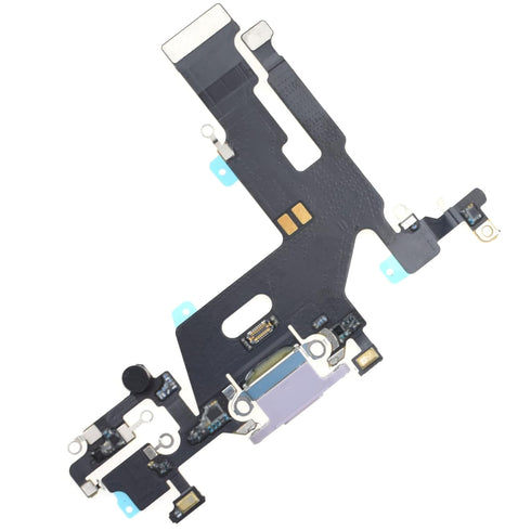 USB Charging Port Jack Flex Cable Replacement for iPhone 11 with Microphone, USB 2.0 Purple...
