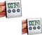 2 Pack Kitchen Timer, Digital Kitchen Timer Magnetic Countdown Timer with Loud Alarm Stainless Steel Kitchen Timer for Cooking, Baking, Sports Gam...