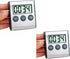 2 Pack Kitchen Timer, Digital Kitchen Timer Magnetic Countdown Timer with Loud Alarm Stainless Steel Kitchen Timer for Cooking, Baking, Sports Gam...