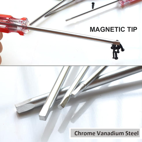 Square Head Screwdriver Set 4 Sizes, SKZIRI 4PCS Square Screwdriver Tool Kits Magnetic Tips SQ0 SQ1 SQ2 SQ3...