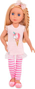 Glitter Girls Lacy 14 Inch Doll Wearing Pink Tunic, Striped Leggings, Hair Bow And Ballet Shoes - Dolls For 3+ Year Old Girls...
