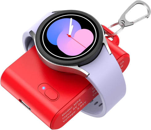 Portable Watch Charger for Samsung,2000mAh 2-in-1 Magnetic Samsung Watch Charger,Travel Wireless Power Bank,Galaxy Watch Charger for Galaxy Watch ...