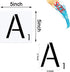 26pcs Scrabble Style Letters Stencil, Reusable Scrabble Letters for Wall Decor, DIY Crafts, Painting and Family Names (5 inch)...
