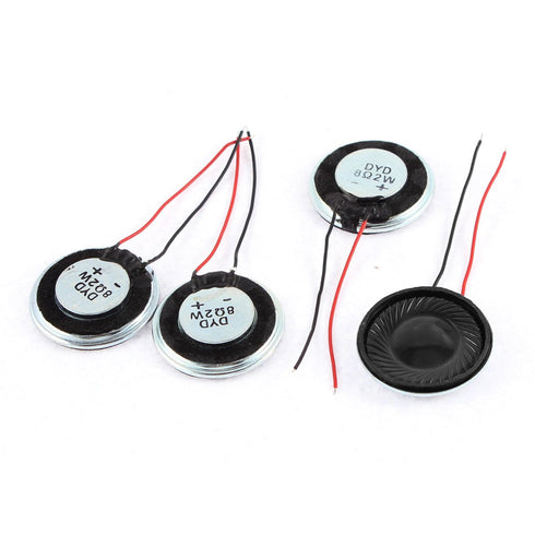 uxcell a15080600ux0275 Metal Shell Round Internal Magnet Speaker 2W 8 Ohm (Pack of 4)...