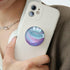 Phone Grip with Expanding Kickstand,Blue Pink Marble Design Cellphone Collapsible Clear Stand for Smartphones...
