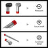 Crevice Tool and Dust Brush Compatible with Shark Rotator NV500, NV501,NV560, NV502, Professional Lift-Away Vacuum Cleaner Compare With Part No. X...