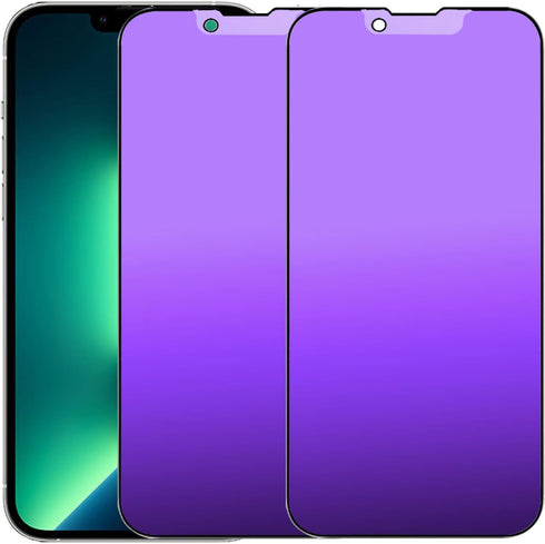 2 PCS Anti-Blue Privacy Anti-Glare Tempered Glass for iPhone 13 Pro Max/iPhone 14 Plus Matte Anti-Spy Screen Protector Anti-Peeping Film Anti-scra...